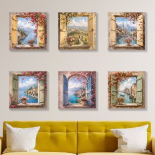 Mediterranean Window Photo Tile Set