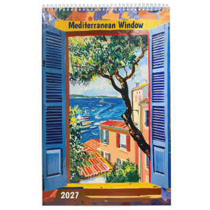 Mediterranean Window & Terrace Art Calendar