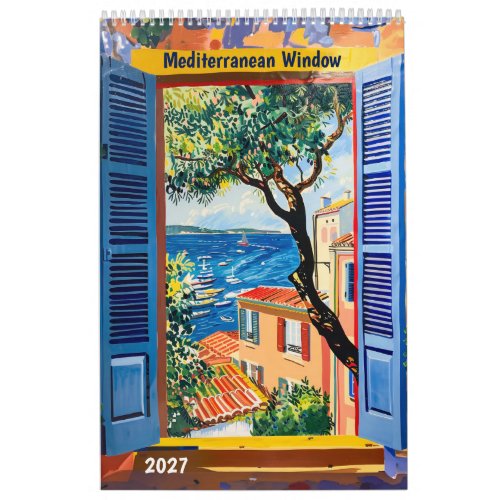 Mediterranean Window & Terrace Art Calendar