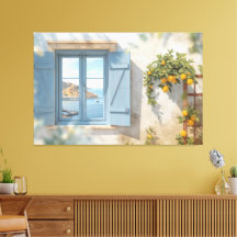 Mediterranean window view frame Coast Lemon Balcon