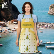 Mediterranean Yellow Stripe Personalized Olive Oil