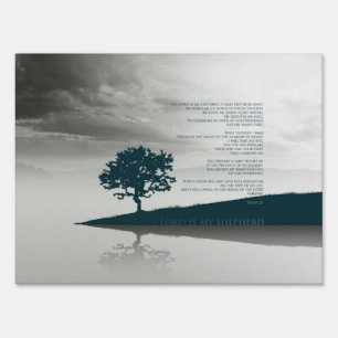 Medium, 18" x 24" Yard Sign - Psalm 23