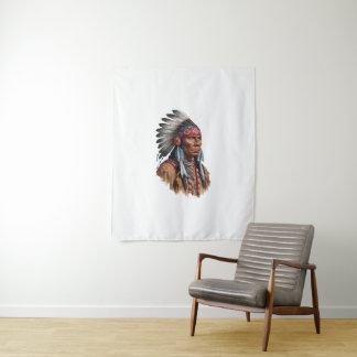 Medium (50" x 60") Tapestry - Native Americans