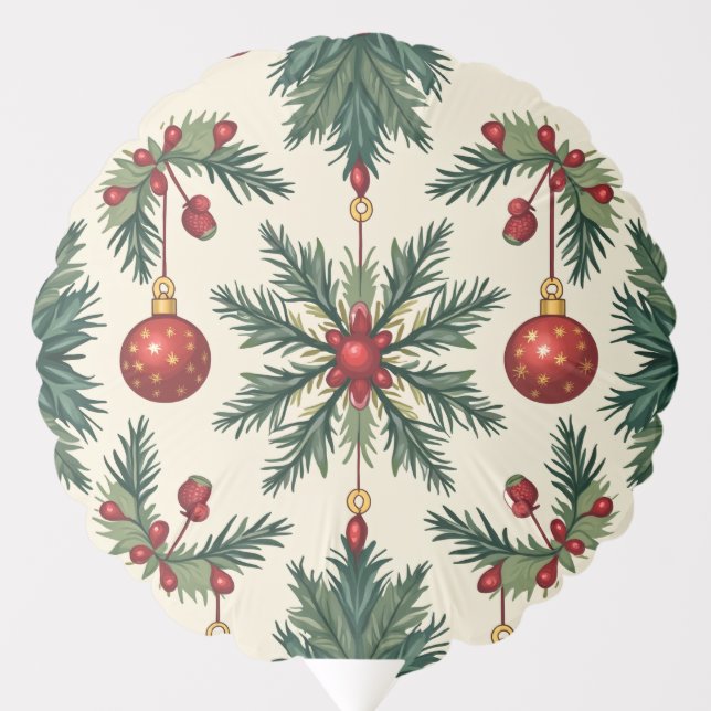Medium Air-Filled Balloon (Christmas) (Front)