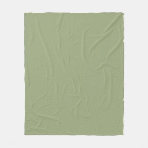 Medium Avocado Green Solid Color PPG1121_5 Fleece Blanket