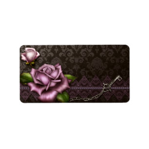 Medium Baroque Rose Apothecary Label