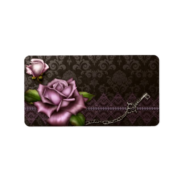 Medium Baroque Rose Apothecary Label (Front)