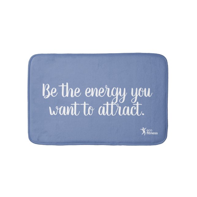 Medium Bath Mat | Eco Fitness Be The Energy Color (Front)
