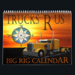 Medium Big Rig Calendar 2021<br><div class="desc">Cool big rig calendars for all you largecar loving truck drivers.  Give your drivers a trucker calendar to show your appreciation for all their long hard miles.</div>