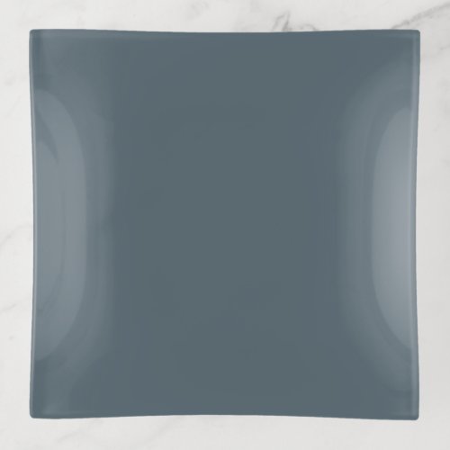 Medium Blue Color Background Hue SW 0032 Trinket Tray