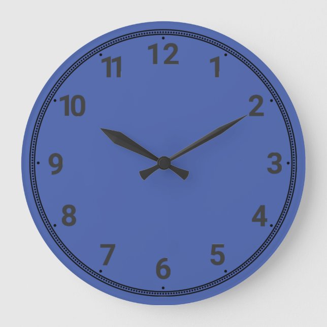 Medium blue large clock (Front)