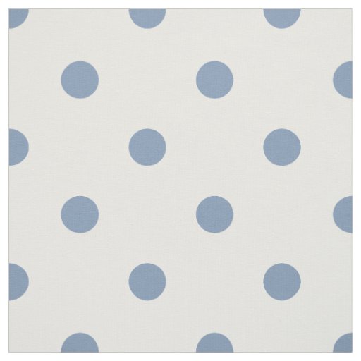 Medium Blue Polka Dots (large scale) Fabric