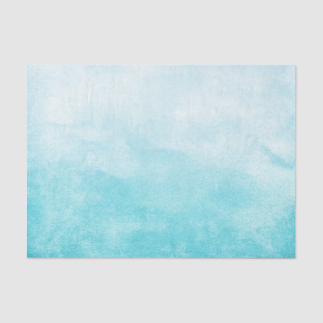 Medium Blue Water Color Tissue Paper (Front)
