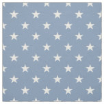 Medium Blue White Stars (small scale) Fabric