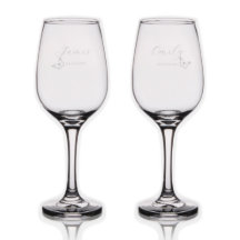 Medium Butterfly Wedding Toast Champagne Flute