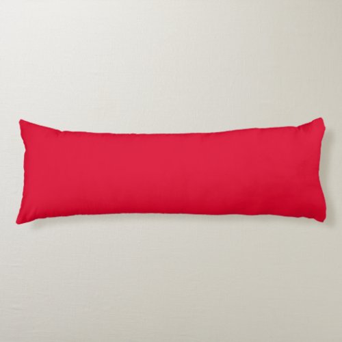 Medium Candy Apple Red Solid Color Body Pillow
