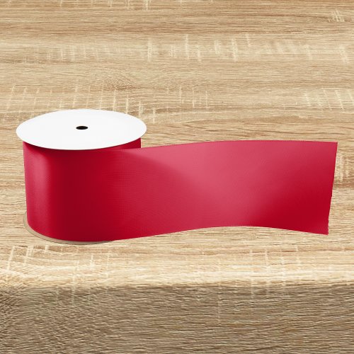 Medium Candy Apple Red Solid Color Satin Ribbon