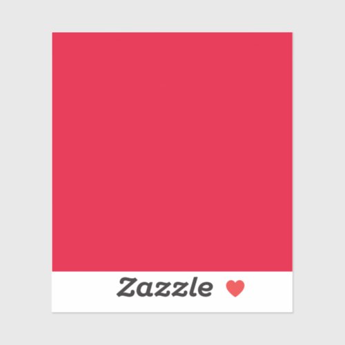 Medium Candy Apple Red Solid Color Sticker