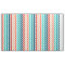 Medium Chevron Stripes Blue Coral Teal