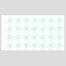 Medium Circle Iron On Label