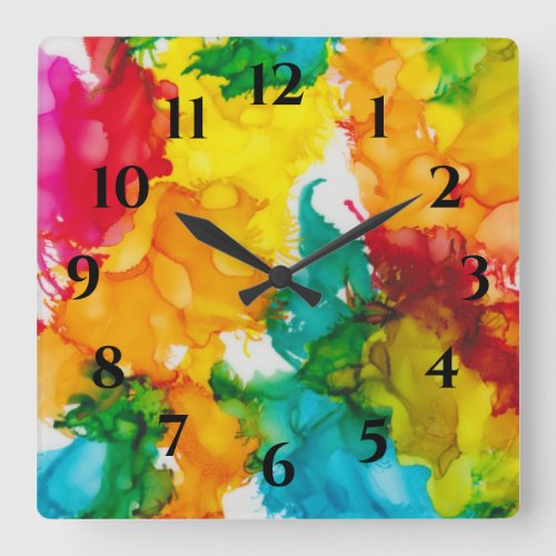 Medium Clock Confetti Time