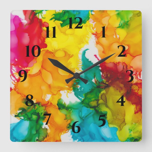 Medium Clock "Confetti Time" (Front)