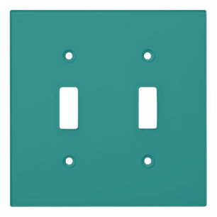 Medium/Dark Medium Turquoise solid color Light Switch Cover