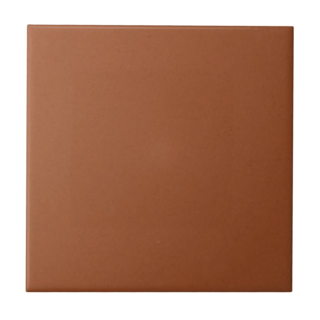 Medium Dark Terracotta "Mix & Match" or Customize Ceramic Tile (Front)
