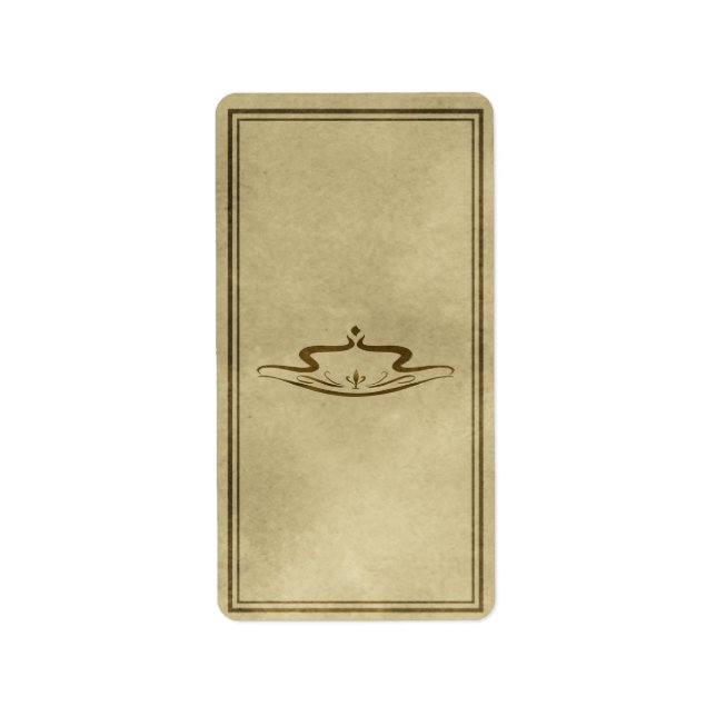 Medium Decorative Apothecary Label (Front)