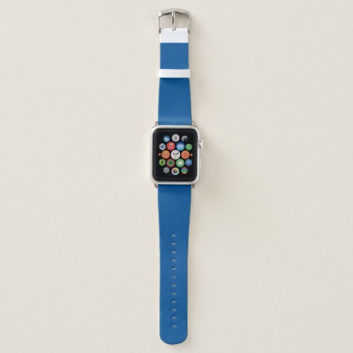 Medium Electric Blue Solid Color Apple Watch Band