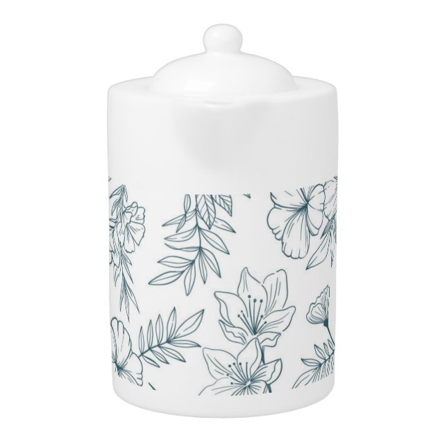 Medium Floral Teapot (Front)