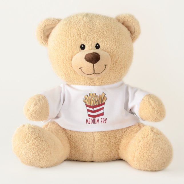 MEDIUM FRY French Fries New Baby Middle Child Teddy Bear (Front)
