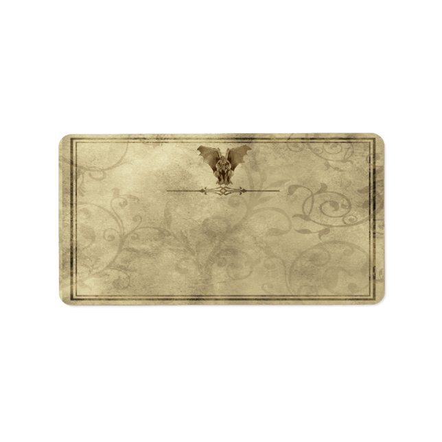 Medium Gargoyle Apothecary Label (Front)