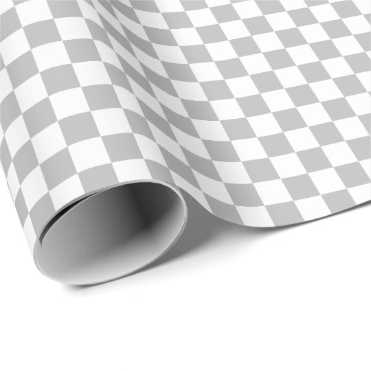 gray and white checkered wrapping paper