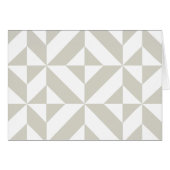 Medium Gray Geometric Deco Cube Pattern Cards (Front Horizontal)