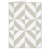 Medium Gray Geometric Deco Cube Pattern Cards (Front)