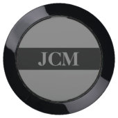 Medium Gray on Black Frame on Gray USB Charging Station (Front)