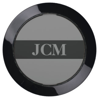 Medium Gray on Black Frame on Gray USB Charging Station