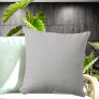 Medium Gray solid color pillow