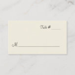 Medium Ivory Escort Place Card