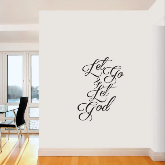 Medium Let Go & Let God Wall Decal (Medium)