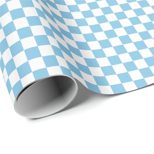 blue and white checkered wrapping paper