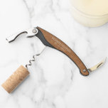 Medium Oak Brown Classy Chic Wood Grain Pattern Waiter's Corkscrew<br><div class="desc">Modern contemporary but rustic light brown colored wood grain pattern look design with room to customize or personalize with name and date, or limited text, of your choice. Fun keepsake gift, party favor and personal memento for special events and occasions such as an anniversary, bachelor party, Christmas stocking stuffer, and...</div>