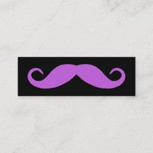 Medium Orchid Mustache Mini Business Card