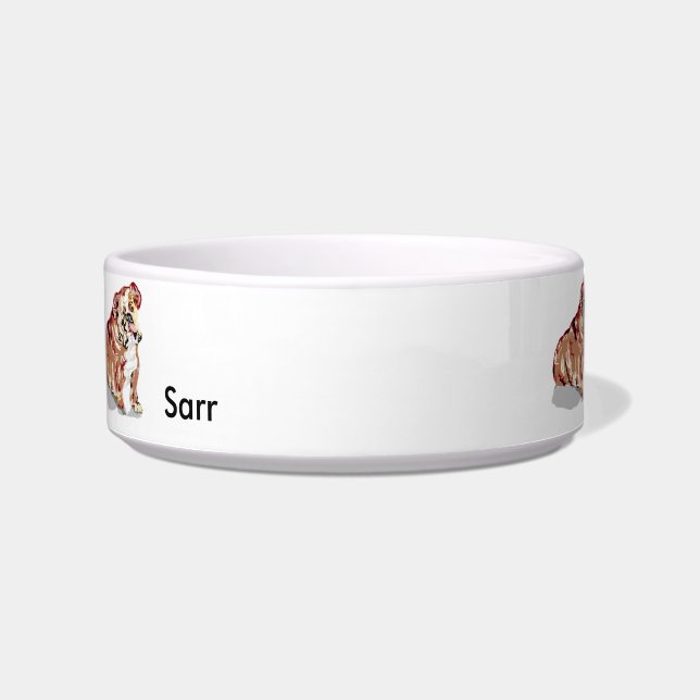 Medium Pet Bowl / English Bull Dog (Front)