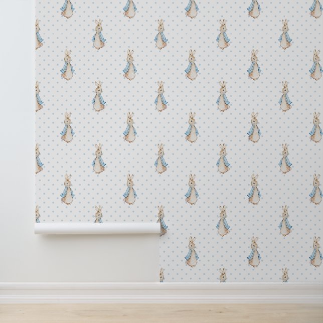 Medium Peter the Rabbit Beatrix Polka Dot  Wallpaper (Application)