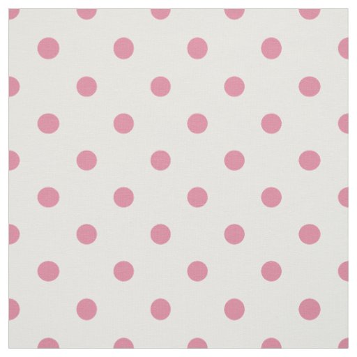 Medium Pink Polka Dots Fabric
