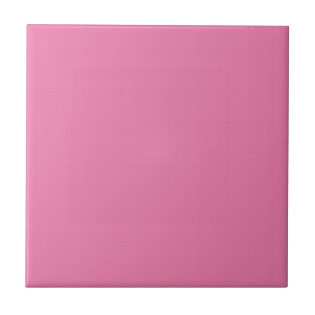 Medium Pink Solid Light Scratch Ceramic Tile (Front)