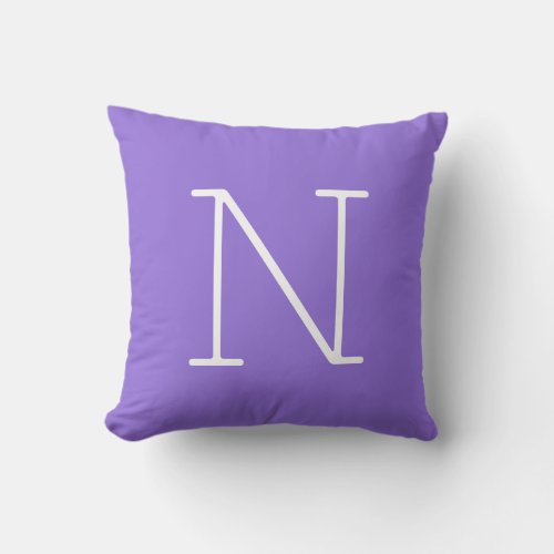 Medium Purple Customize Front  Back For Gifts  Throw Pillow