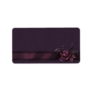 Medium Purple Rose Apothecary Label